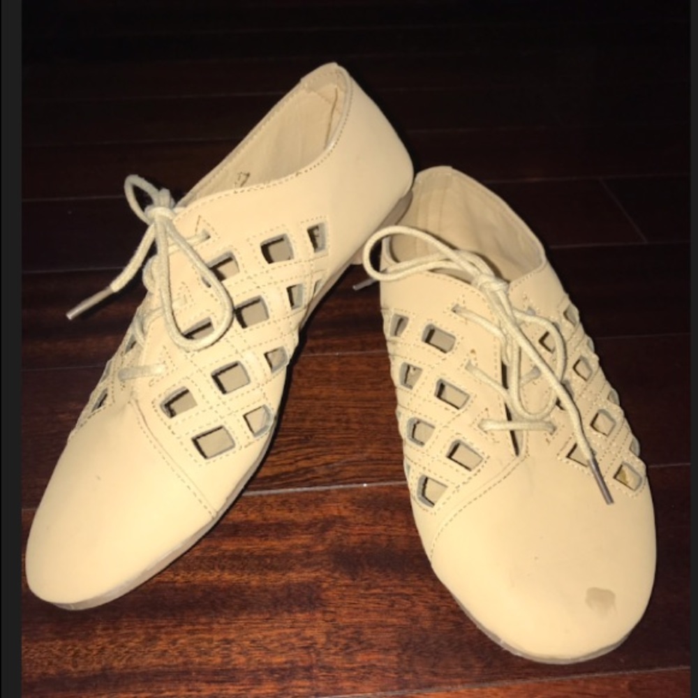 Brown Tan Suede Laced Moccasins